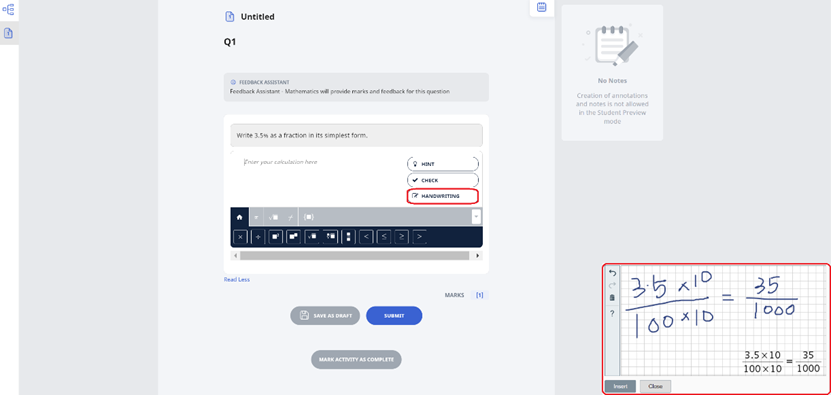 About Feedback Assistant Mathematics