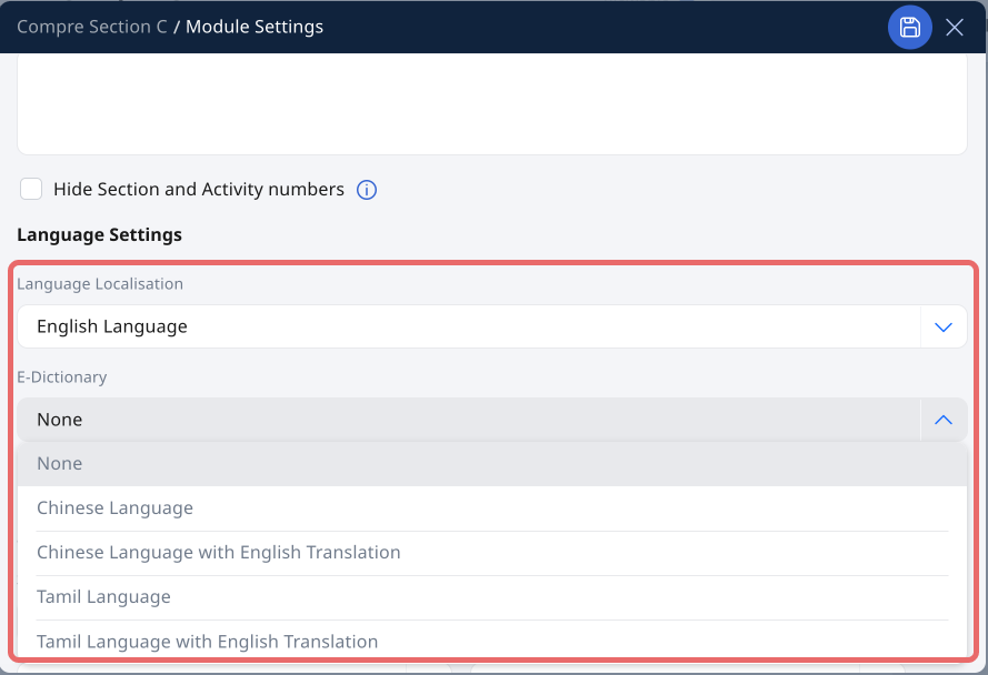 Localisation and E-Dictionary